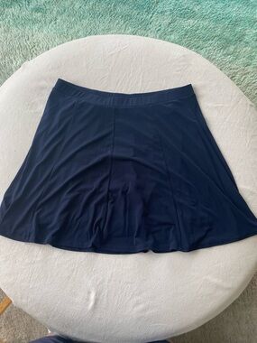 Susan Graver Navy Circle Skirt with built in shorts